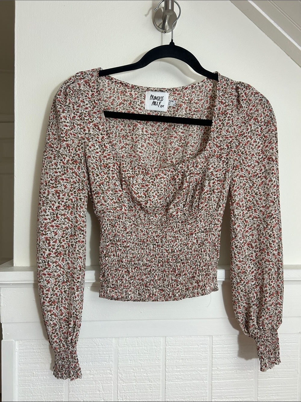 Princess Polly Boho Chic Tuscan Mom Floral Top size 2